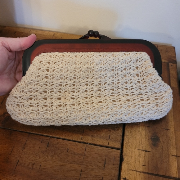 Handbags - Vintage Crochet Clutch
